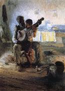 Henry Ossawa Tanner The Banjo Lesson France oil painting artist